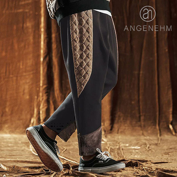 2025 秋冬 先行予約 10月中旬～下旬入荷予定 アンゲネーム ANGENEHM Switching Design Pants ag05-013acf メンズ パンツ 送料無料 キャンセル不可