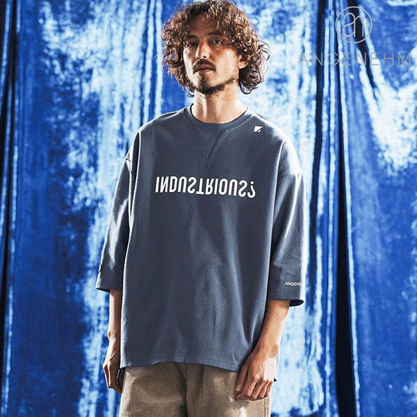 2026 春夏 先行予約 5月下旬～6月上旬入荷予定 アンゲネーム ANGENEHM Interlock Fabric 3/4 Sleeve T-shirt ag06-009scg メンズ Tシャツ 送料無料 キャンセル不可