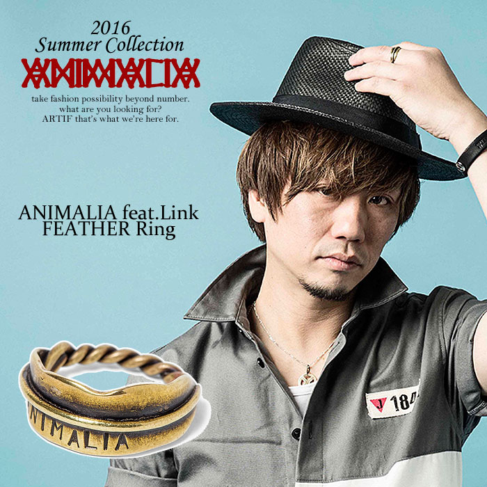 アニマリア ANIMALIA ANIMALIA feat. Link FEATHER Ring animalia animal-ac39 メンズ レディース 輪っか 指環 付属品 小物 宝飾品 羽毛 羽毛 格好のいい かっこいい 金管楽器 金管楽器 ゴールド 金 二人三脚 表どおり 指輪・リング-ジュエリー・アクセサリー-メンズジュエリー・アクセサリー