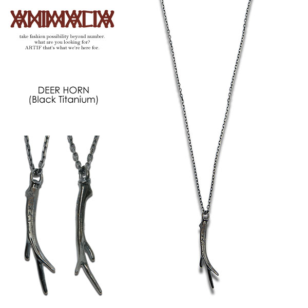 アニマリア ANIMALIA DEER HORN-BLACK titanium animal-ac69 メンズ レディース ネックレス アクセサリー ジュエリー ブラス 真鍮 送料無料 ストリート