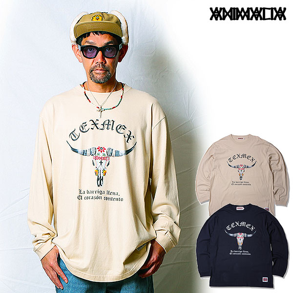 2025 秋冬 先行予約 10月～11月上旬入荷予定 アニマリア ANIMALIA 5.6oz. L/S Tee -TEXMEX an25a-te04 メンズ 長袖 Tシャツ 送料無料 キャンセル不可