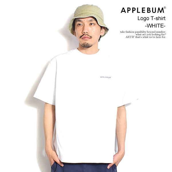 アップルバム APPLEBUM Logo T-SHIRT 12oz -WHITE- 0001102w メンズ Tシャツ 半袖 ヘビーオンス 送料無料 ストリート
