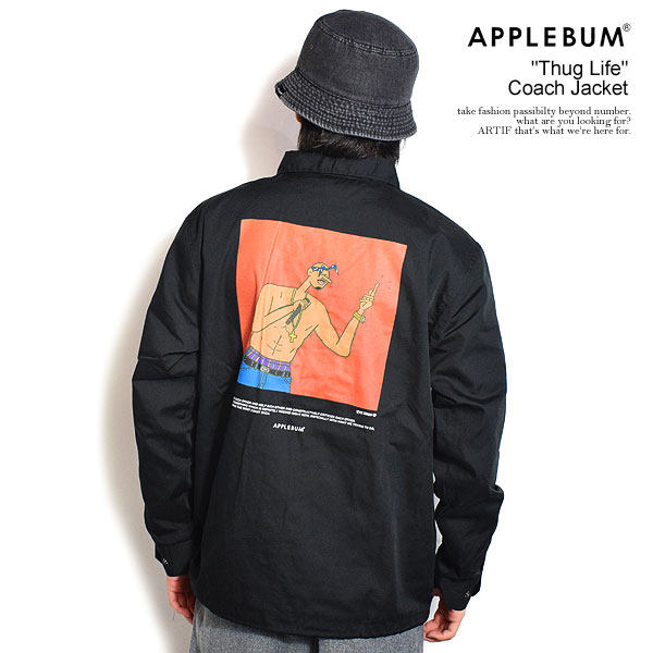 30％OFF SALE セール アップルバム APPLEBUM × JUTA SVOGG “Thug Life” Coach Jacket ju2420601 メンズ ジャケット コーチジャケット コラボ 送料無料 ストリート