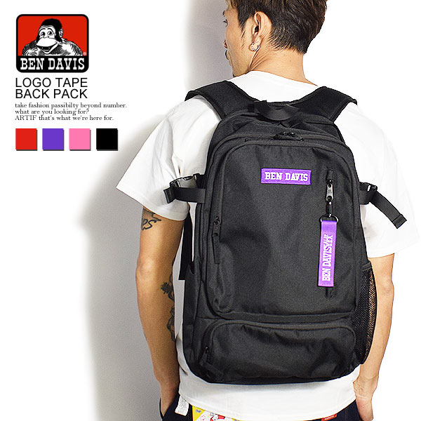 楽天市場 ベンデイビス Ben Davis Logo Tape Back Pack w 9272 レディース メンズ デイパック バッグ バックパック リュック 鞄 カバン おしゃれ かっこいい 通学 高校生 女子 おしゃれ 大容量 Bendavis ベンデービス Nisky