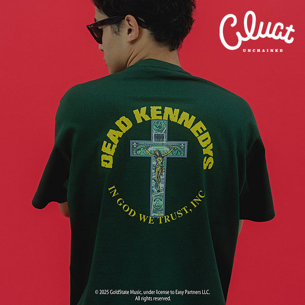 CLUCT × DEAD KENNEDYS クラクト CLUCT IN GOD WE TRUST[S/S TEE] 05091 メンズ Tシャツ 送料無料