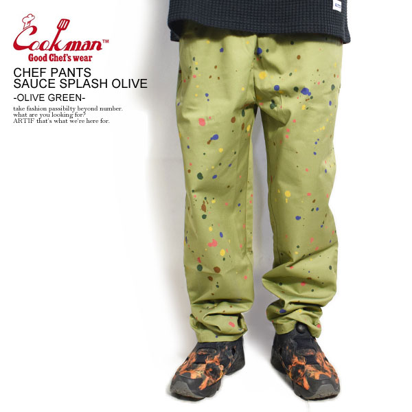 Chef Pants - Sauce Splash : Olive