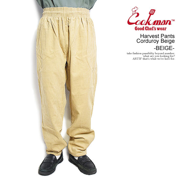 楽天市場】COOKMAN クックマン Harvest Pants Corduroy Beige -BEIGE