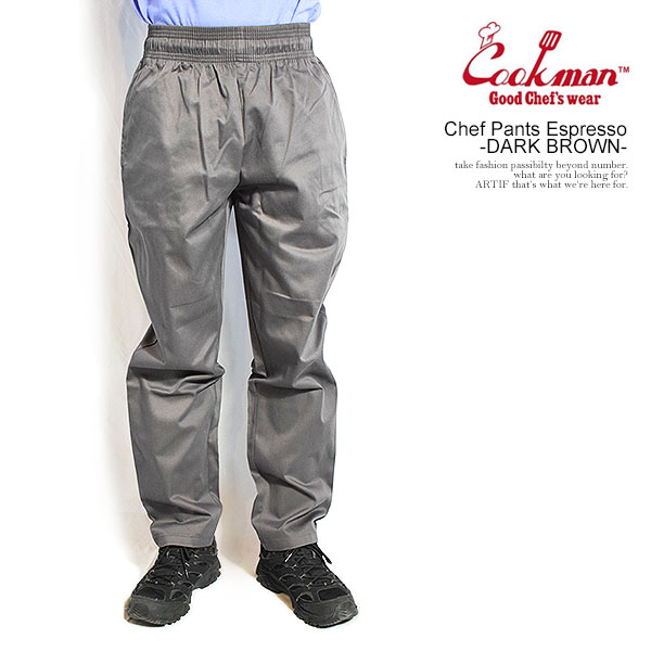 クックマン COOKMAN Chef Pants Espresso -DARK BROWN- 231-61844 メンズ パンツ シェフパンツ イージーパンツ 送料無料 ストリート