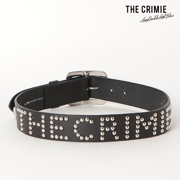 メーカー取り寄せ対応 クライミー CRIMIE CR LOGO LETTRER STUDDED BELT cr1-02c5-wb04 ベルト 送料無料 キャンセル不可