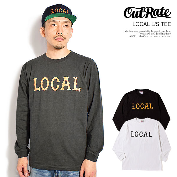 カットレイト CUTRATE LOCAL L/S TEE cr-26ss009 cutrate メンズ Tシャツ 長袖 ロンT ビッグシルエット 送料無料 ストリート