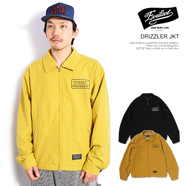 イーブルアクト EVILACT DRIZZLER JKT ea26-act1-j02 メンズ ジャケット ドリズラージャケット スイングトップ 送料無料 ストリート
