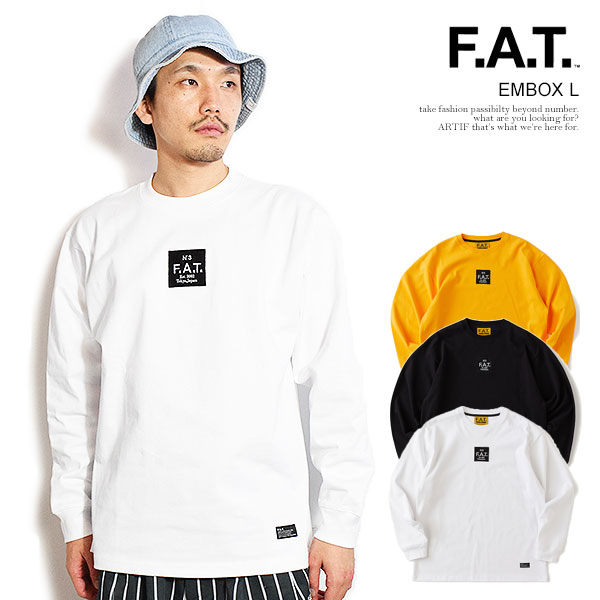 エフエーティー FAT EMBOX L f32610-ct02 メンズ Tシャツ 長袖 ロンT ヘビーウェイト 13oz 送料無料 ストリート