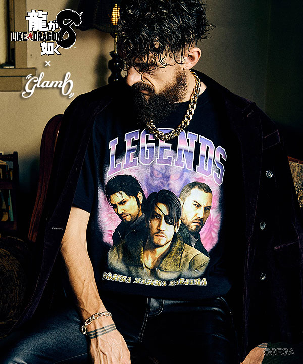 楽天市場】glamb×龍が如く8 glamb グラム 3 Legends T-shirts スリー