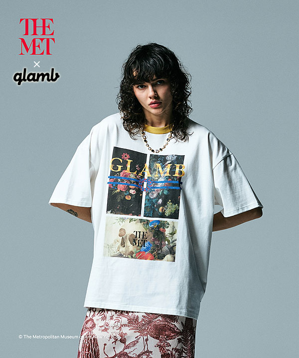 glamb×THE MET グラム glamb THE MET Trim CS gb0123-mt01 ザメットトリムカットソー メンズ Tシャツ コラボ 送料無料