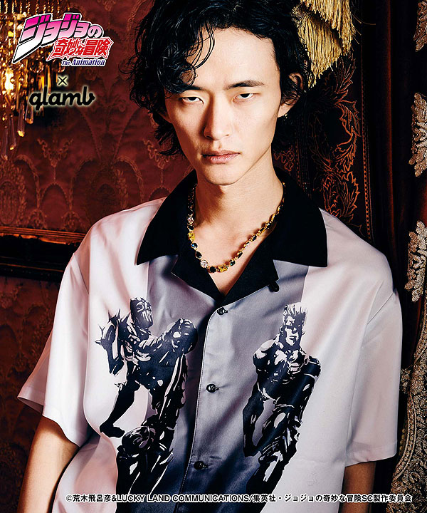glamb×ジョジョの奇妙な冒険 3部 グラム glamb Jean Pierre Polnareff Shirt gb0224-jj04 ジャン・ピエール・ポルナレフシャツ メンズ シャツ コラボ 送料無料 14,449円