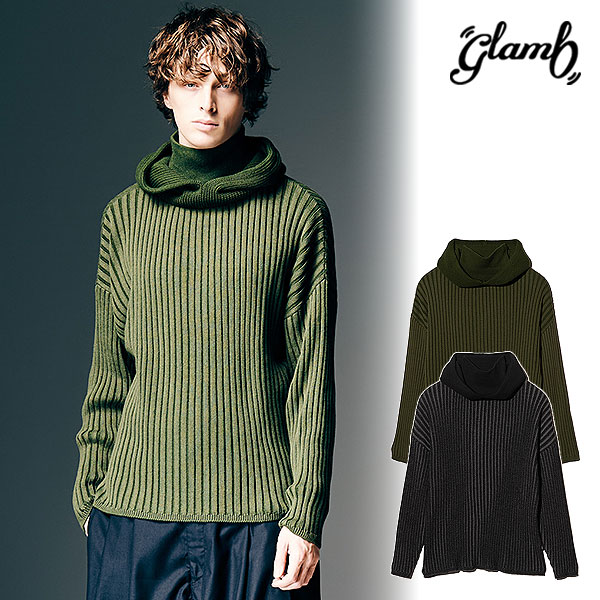 2026 春 先行予約 2月上旬～中旬入荷予定 グラム glamb Stripe Rib Knit Hoodie gb0126-knt06 パーカー ストライプリブニットフーディー 送料無料 キャンセル不可