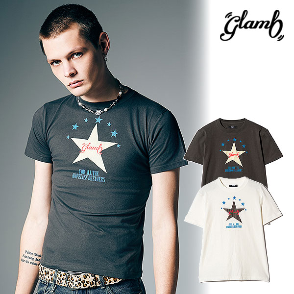 2026 夏 先行予約 5月上旬～中旬入荷予定 グラム glamb Spin Logo Surf T-Shirt gb0226-cs22 Tシャツ スキンタイトスターTシャツ 送料無料 キャンセル不可