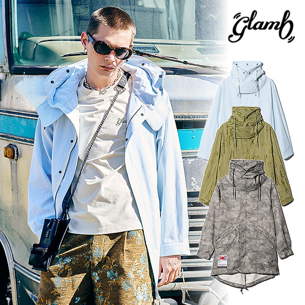 2026 夏 先行予約 5月下旬～6月上旬入荷予定 グラム glamb High Neck Shirt Mods Coat gb0226-jkt01 コート ハイネックシャツモッズコート 送料無料 キャンセル不可