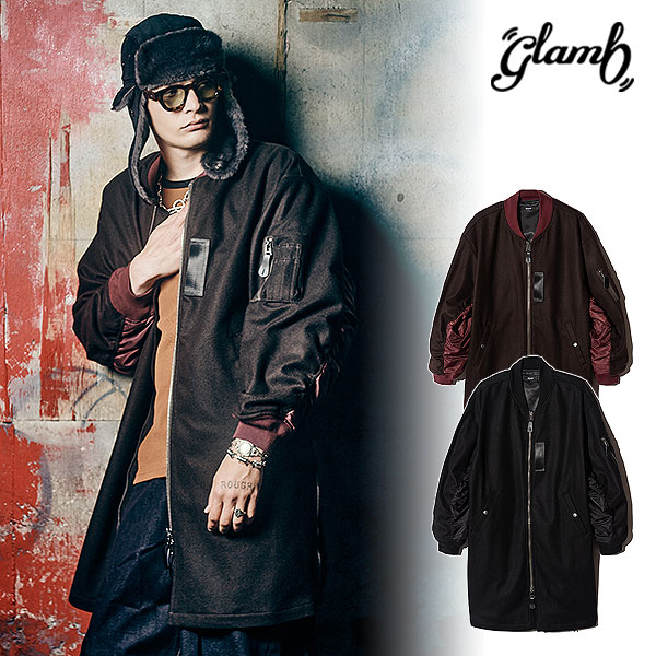 2026 秋 先んずる取っておく 10月上旬～中旬入荷予定を組む 瓦 glamb Melton MA-1 Coat gb0326-jkt13 厚地の外套 メルトンMA-1厚地の外套 貨物輸送無料 とり止める不可