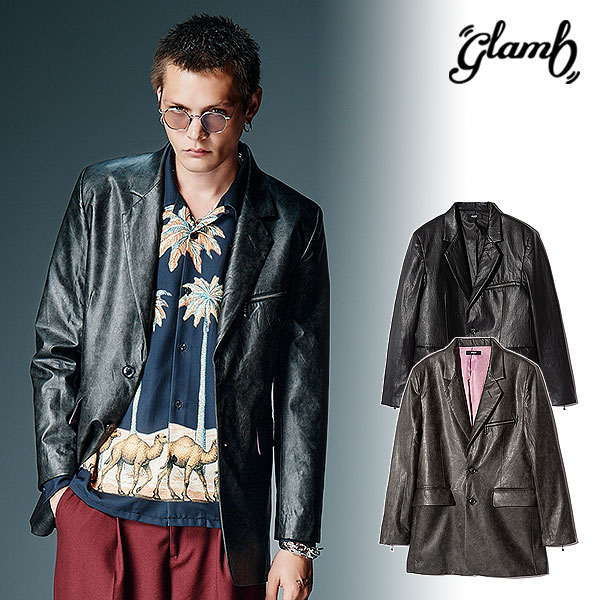 2026 秋 先行予約 9月中旬～下旬入荷予定 グラム glamb Synth Leather Tailored Jacket gb0326-jkt10 ジャケット シンセレザーテーラードジャケット 送料無料 キャンセル不可