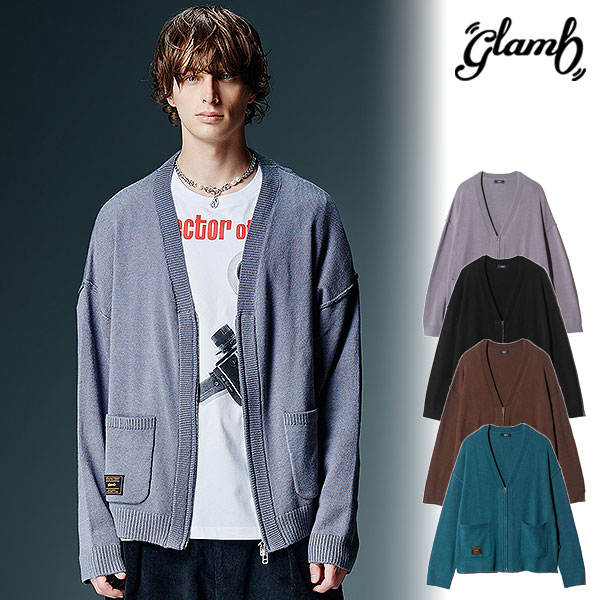2026 秋 先んずる取っておく 8月下旬～9月上旬入荷予定を組む 瓦 glamb Zip Knit Cardigan gb0326-knt12 ジレー ジップニットカーディガン 貨物輸送無料 とり止める不可
