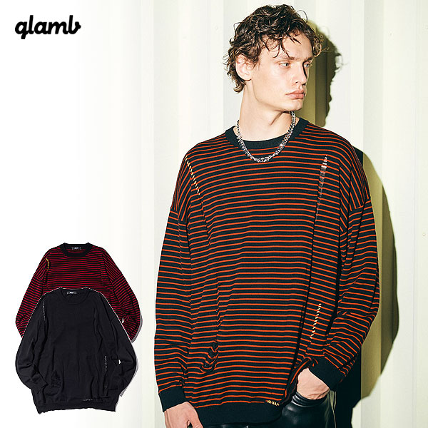 50%OFF SALE セール グラム glamb Damaged Knit ダメージドニット gb0421-knt05 レディース メンズ ニット 送料無料 ストリート｜nisky
