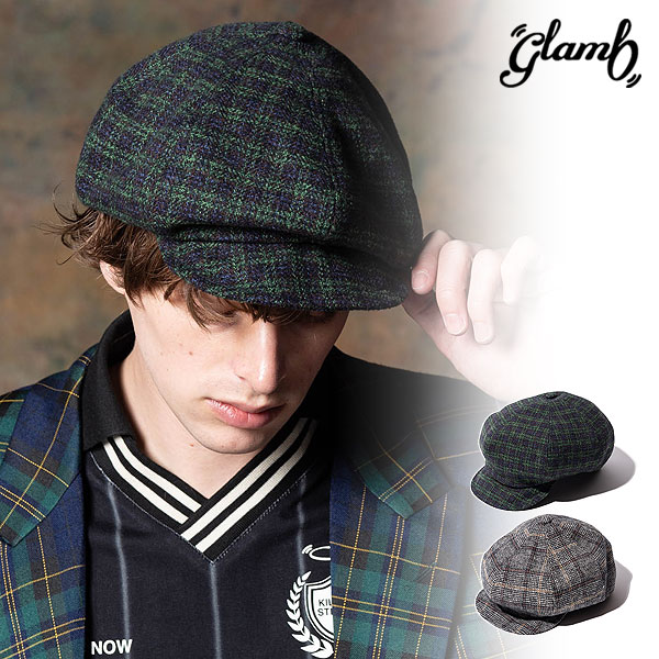 30％OFF SALE セール グラム glamb Compact Brim Tweed Casquette gb0424-cp01 コンパクトブリムツイードキャスケット キャスケット 送料無料｜nisky