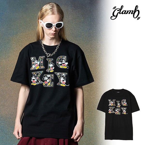 グラム glamb [Mickey Mouse] Logo T-Shirt gb0225-cs04 [ミッキーマウス]ロゴTシャツ Tシャツ 送料無料