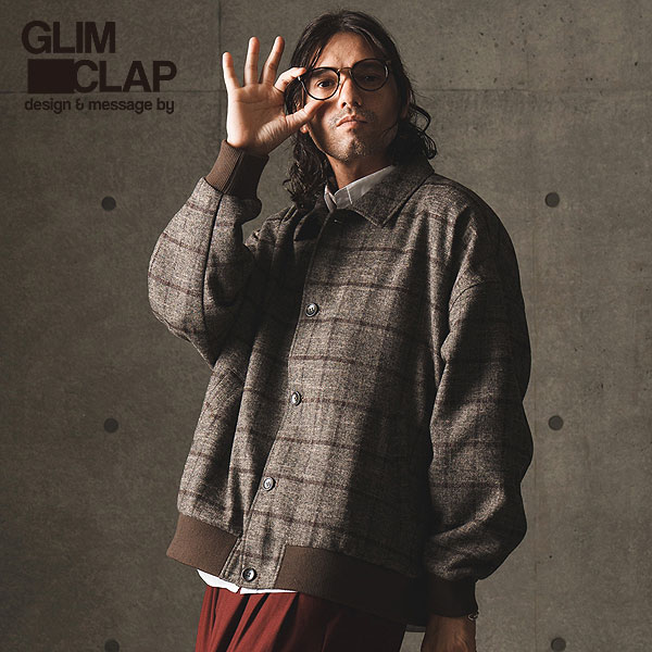 50％OFF SALE セール グリムクラップ GLIMCLAP Plaid pattern rib design jacket 13-205-gla-cc メンズ ジャケット 送料無料｜nisky