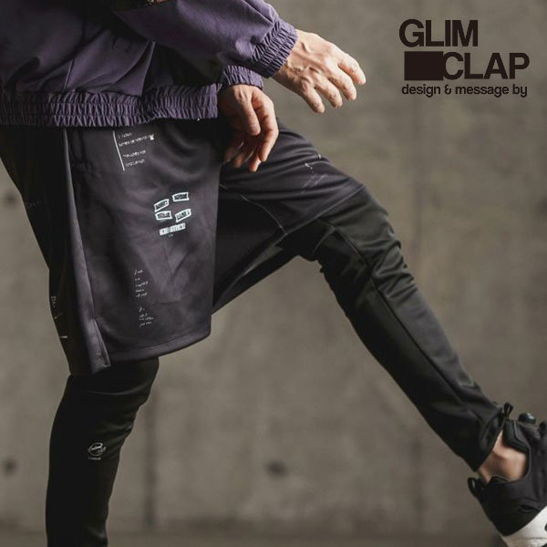 50%OFF SALE セール GLIMCLAP グリムクラップ Hand writing-esque pattern jersey shorts メンズ atfpts 16-022-gls-ce_1.jpg