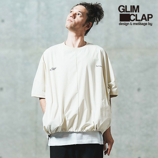 2025 春夏 2nd 先行予約 6月上旬～中旬入荷予定 グリムクラップ GLIMCLAP Mini-ripstop nylon fabric short-sleeve pullover 18-043-gls-cf メンズ Tシャツ 送料無料 キャンセル不可