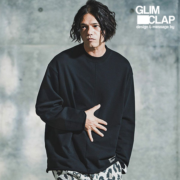 2025 秋冬 2nd 先んずる取っておく 11月上旬～中旬入荷予定を組む グリムクラップ GLIMCLAP Edge Fade Crewneck Sweatshirt 192-060-gla-cf メンズ 汗水 貨物輸送無料 とり止める不可