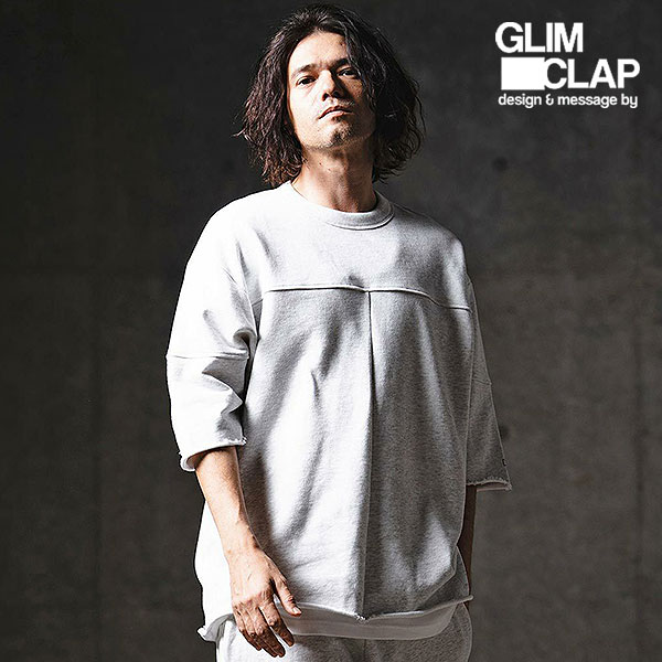 2026 春夏 1st 先行予約 2月中旬～下旬入荷予定 グリムクラップ GLIMCLAP 3/4 Sleeve Sweat T-Shirt 201-014-gls-cg メンズ スウェット 送料無料 キャンセル不可