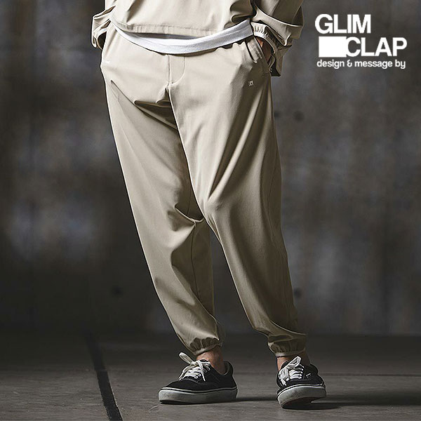 2026 春夏 1st 先行予約 2月中旬～下旬入荷予定 グリムクラップ GLIMCLAP Airy Smooth Fabric Relaxed Fit Joggers 201-029-gls-cg メンズ パンツ 送料無料 キャンセル不可 12,027円
