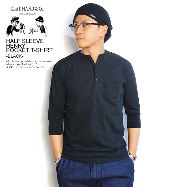 楽天市場】GLAD HAND グラッドハンド HALF SLEEVE HENLEY POCKET