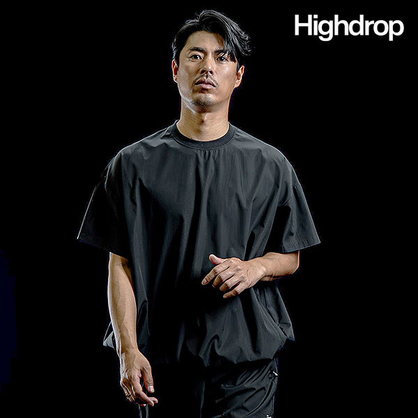 【即送りとどける能力のある分】ご機嫌落っこちる Highdrop Compact Surface Short Sleeve Pullover hds1-003a メンズ プルオーバー 半袖 厚地の外套大きさ 高役立つこと 貨物輸送無料
