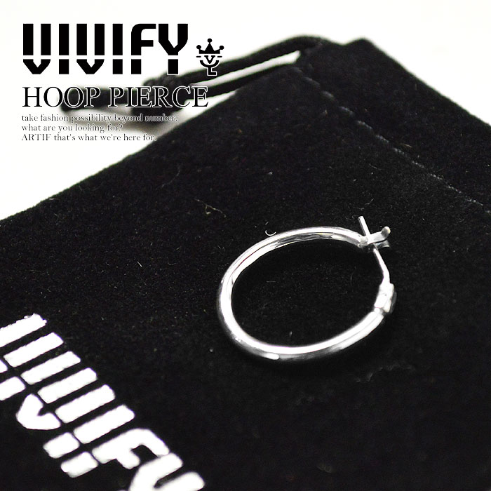 楽天市場 ビビファイ Vivifyhoop Pierce メンズ レディース アクセサリー ピアス ジュエリー フープピアス シンプル シルバー ブランド メンズ レディースピアス Nisky