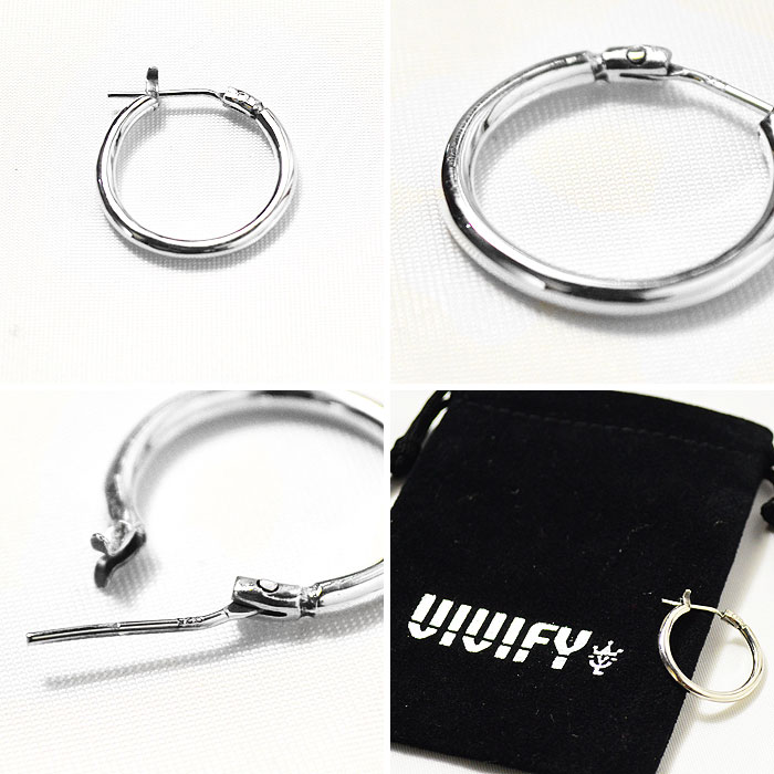 楽天市場 ビビファイ Vivifyhoop Pierce メンズ レディース アクセサリー ピアス ジュエリー フープピアス シンプル シルバー ブランド メンズ レディースピアス Nisky