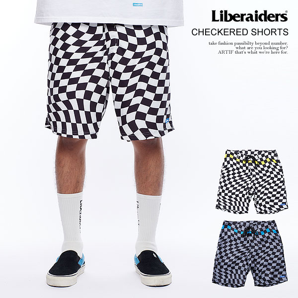 30％OFF SALE 大売り出し リベレイダース Liberaiders CHECKERED SHORTS 718042501 メンズ 遊撃手ズボン下 さる股引き 読み合わせる柄 総柄さる股引き 水陸両用 貨物輸送無料 表どおり