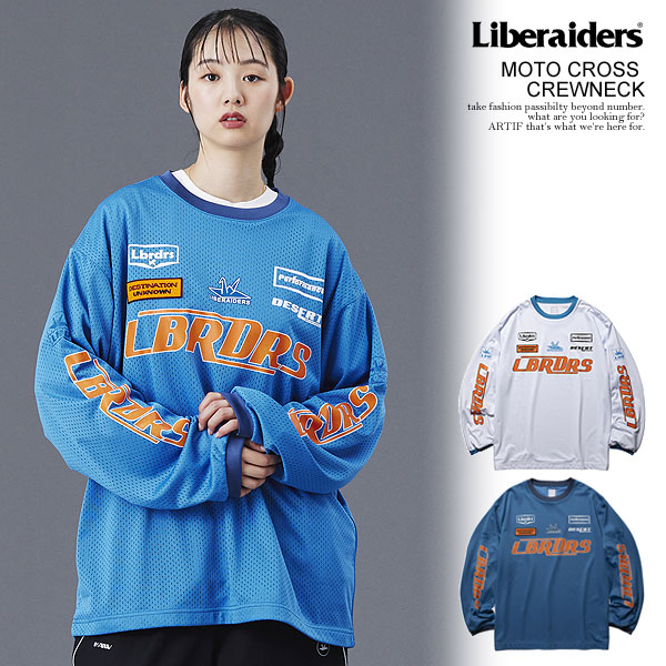 楽天市場】Liberaiders リベレイダース MOTO CROSS CREWNECK メンズ T