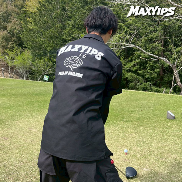 マックスイップス MAX YIPS F.O.F S/S WORK SHIRTS max-sh-001 メンズ プルオーバー 半袖 細工物プルオーバー ゴルフお召しもの 心地よいゴルフ 貨物輸送無料 表どおり