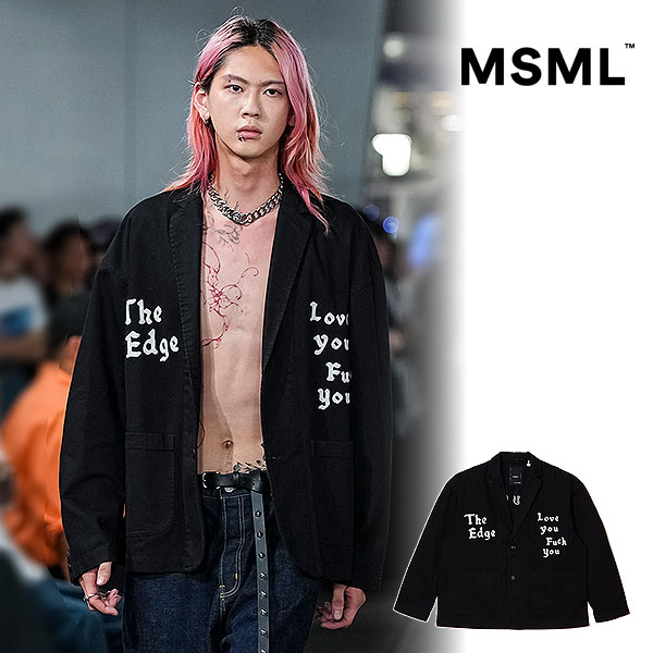 2026 春夏 先行予約 2月中旬～下旬入荷予定 エムエスエムエル MSML CANVAS 2B EMBROIDERY JACKET ms1-02f1-jk13 ジャケット 送料無料 キャンセル不可