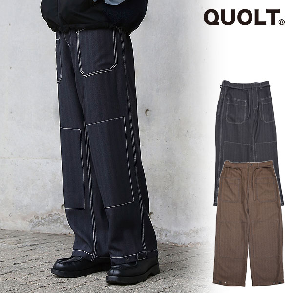 2025 秋冬 先行予約 9月上旬～中旬入荷予定 クオルト QUOLT HERRING PANTS 901t-1874 メンズ パンツ 送料無料 キャンセル不可｜nisky