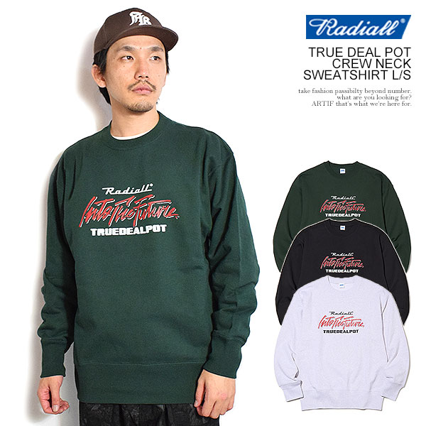 20％OFF SALE セール ラディアル RADIALL TRUE DEAL POT - CREW NECK SWEATSHIRT L/S rad-25aw-cut016 メンズ スウェット トレーナー 裏パイル 送料無料 ストリート