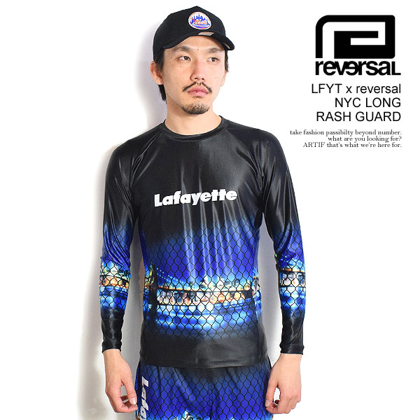 reversal リバーサル LFYT x reversal NYC LONG RASH GUARD メンズ ラッシュガード インナーウェア  Lafayette コラボ atftps 楽天市場】reversal リバーサル LFYT x reversal NYC LONG RASH GUARD