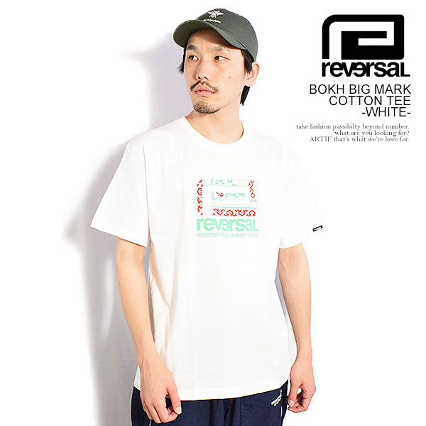 リバーサル reversal BOKH BIG MARK COTTON TEE -WHITE- rv26ss001w メンズ Tシャツ 半袖 rvddw ブフ 送料無料 ストリート