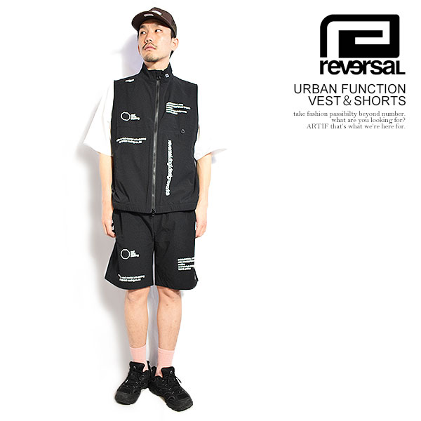 リバーサル reversal URBAN FUNCTION VEST＆SHORTS rv26ss304 メンズ セットアップ ベスト ショートパンツ rvddw 送料無料 ストリート