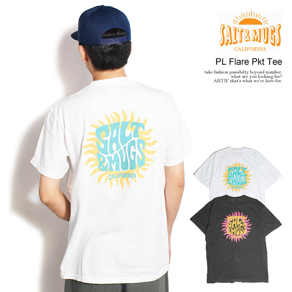 ソルトアンドマグス SALT&MUGS PL Flare Pkt Tee smsst053 メンズ Tシャツ 半袖 ピグメント加工 ソルマグ 送料無料 ストリート