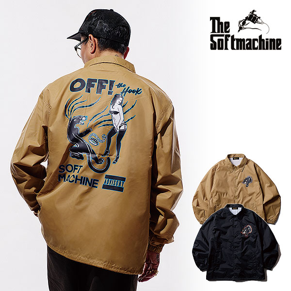 2026 夏 先行予約 8月~9月入荷予定 ソフトマシーン SOFTMACHINE OFF! JK (COACH JACKET) soft26sv-offjk メンズ ジャケット 送料無料 キャンセル不可|nisky