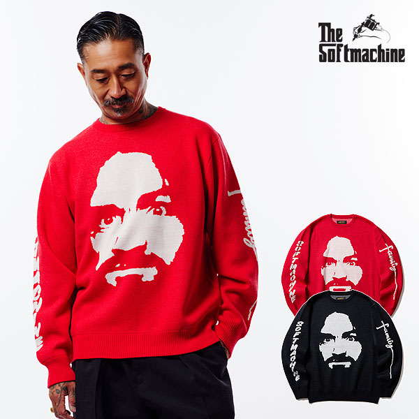 30%OFF SALE セール ソフトマシーン SOFTMACHINE FAMILY SWEATER(CREW NECK SWEATER) soft24aw-famkn メンズ ニット 送料無料 18,549円